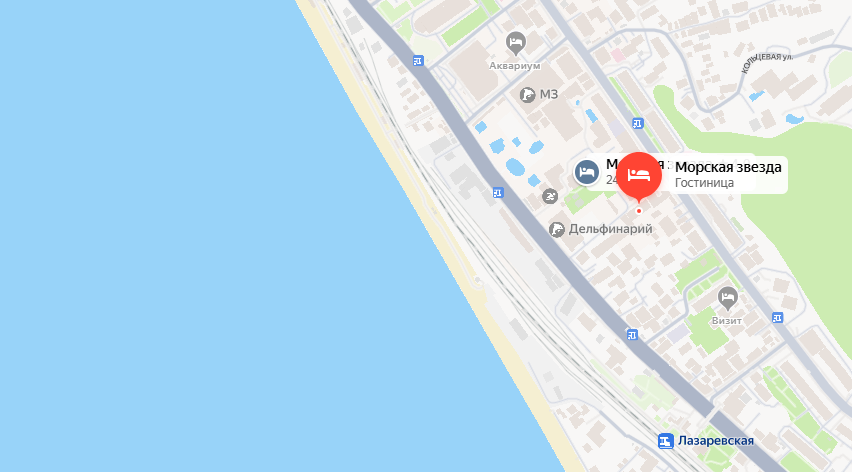 Гостевой дом Морская звезда,на карте.png