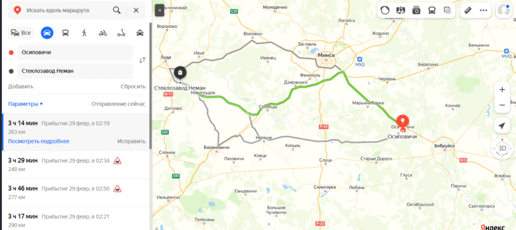 Расстояние от Осипович до Стеклозавода Неман.png