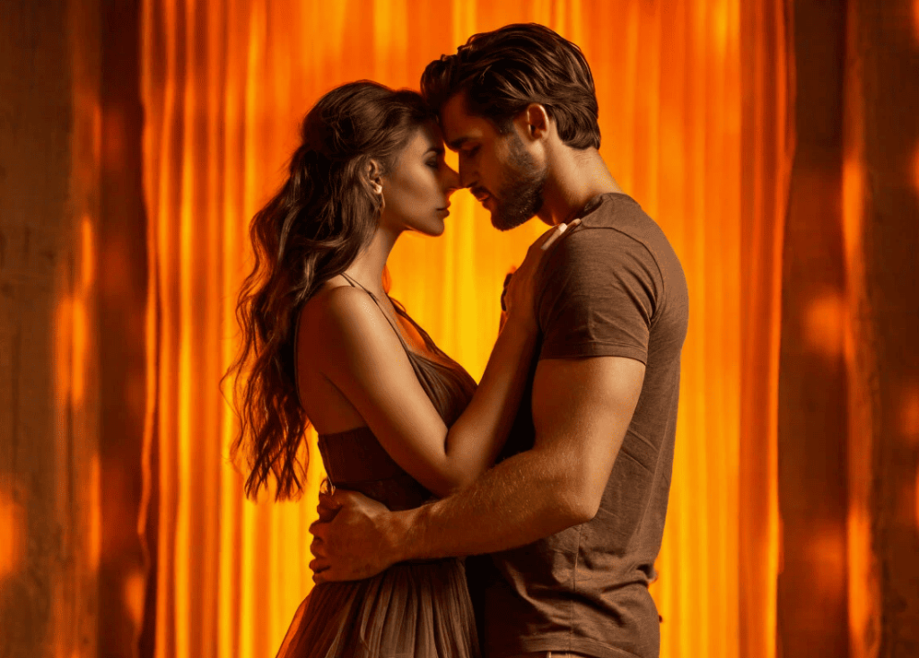 Девушка и мужчина на фоне огней.png