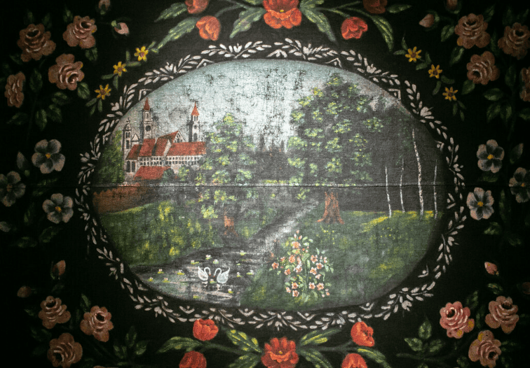 Музей белорусской маляванки в Заславле картина с замком.png