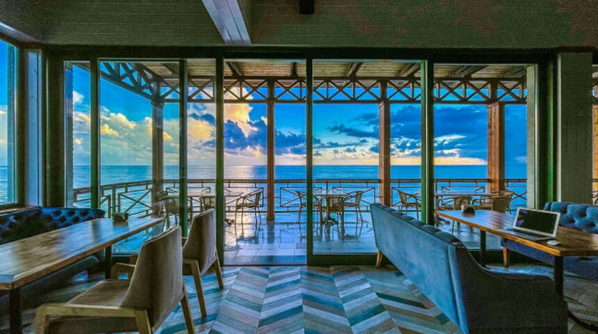 Отель Green terrace в г. Новый Афон ресторан.jpg