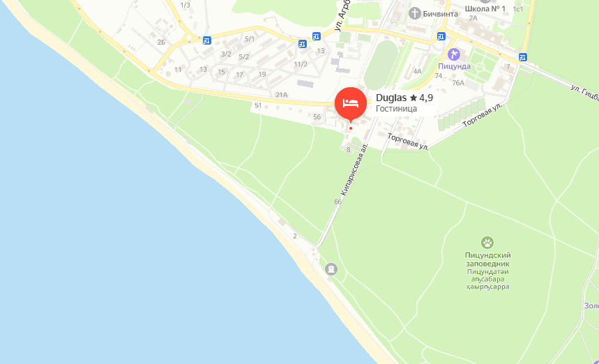 Отель Дуглас в Пицунде на карте.png