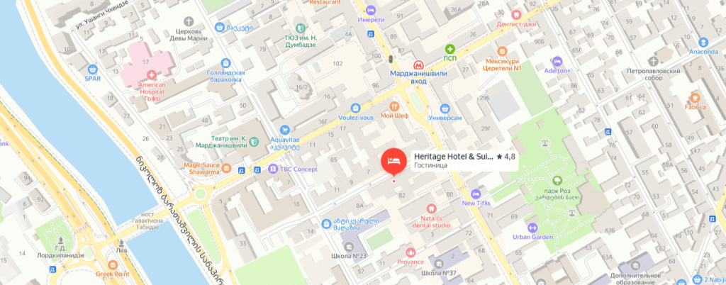 HERITAGE HOTEL & SUITES 4 на карте.png