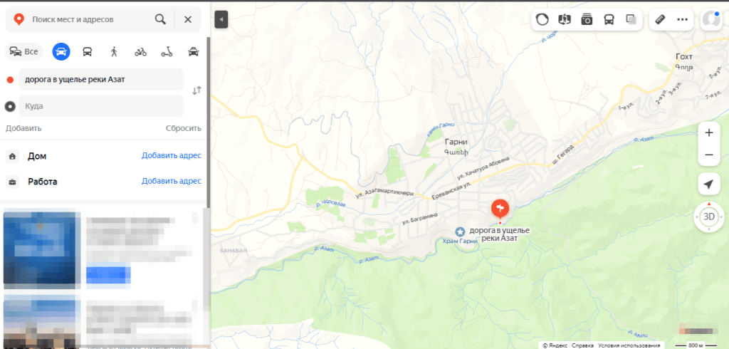 Дорога ущелье реки Азат на карте.png