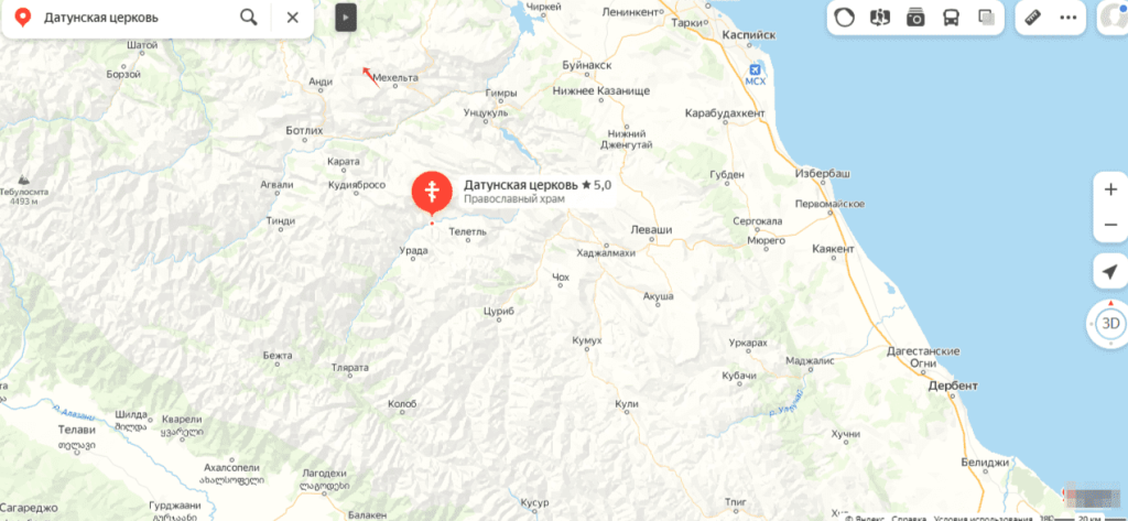 Датунская церковь, Дагестан на карте.png Датунская церковь, Дагестан на карте.png