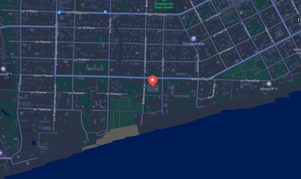 Гранд отель Россия в Гудаута на карте.png