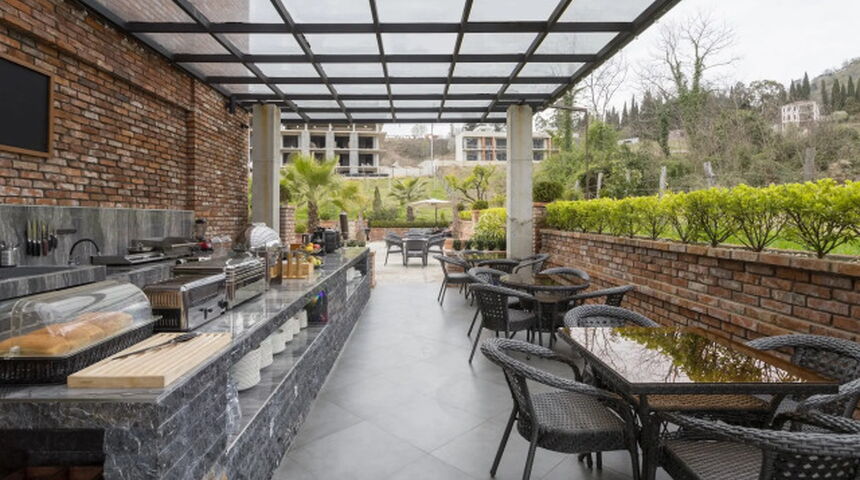 Отель Lоft Hotel в Новом Афоне кухня.jpg