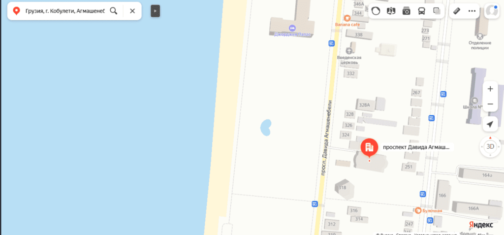 отель Sunrise в Кобулети на карте.png