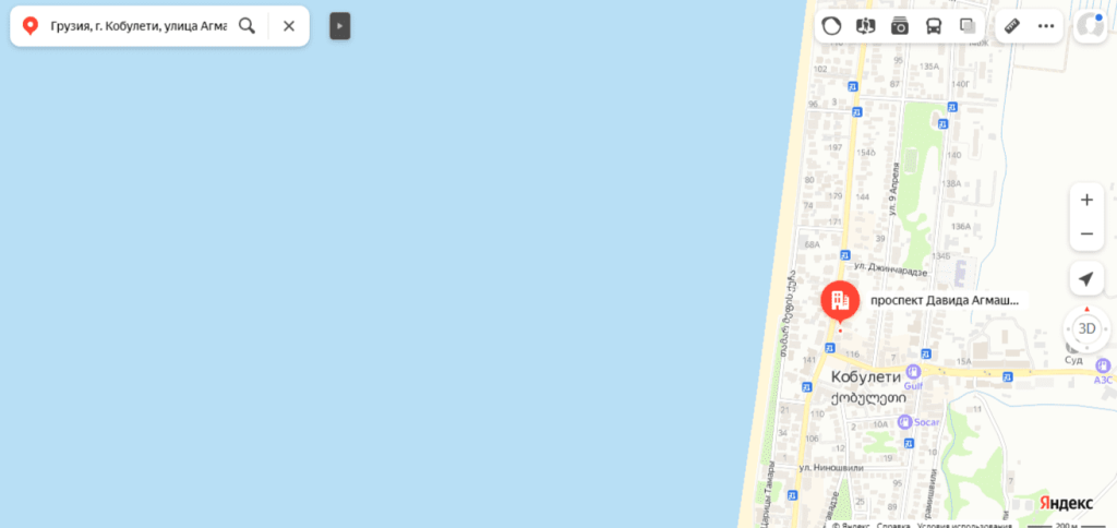 Отель Irise, Кобулети на карте.png