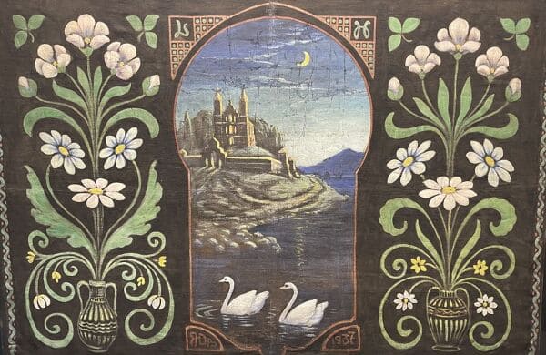 Музей белорусской маляванки в Заславле картина с костелом.jpg