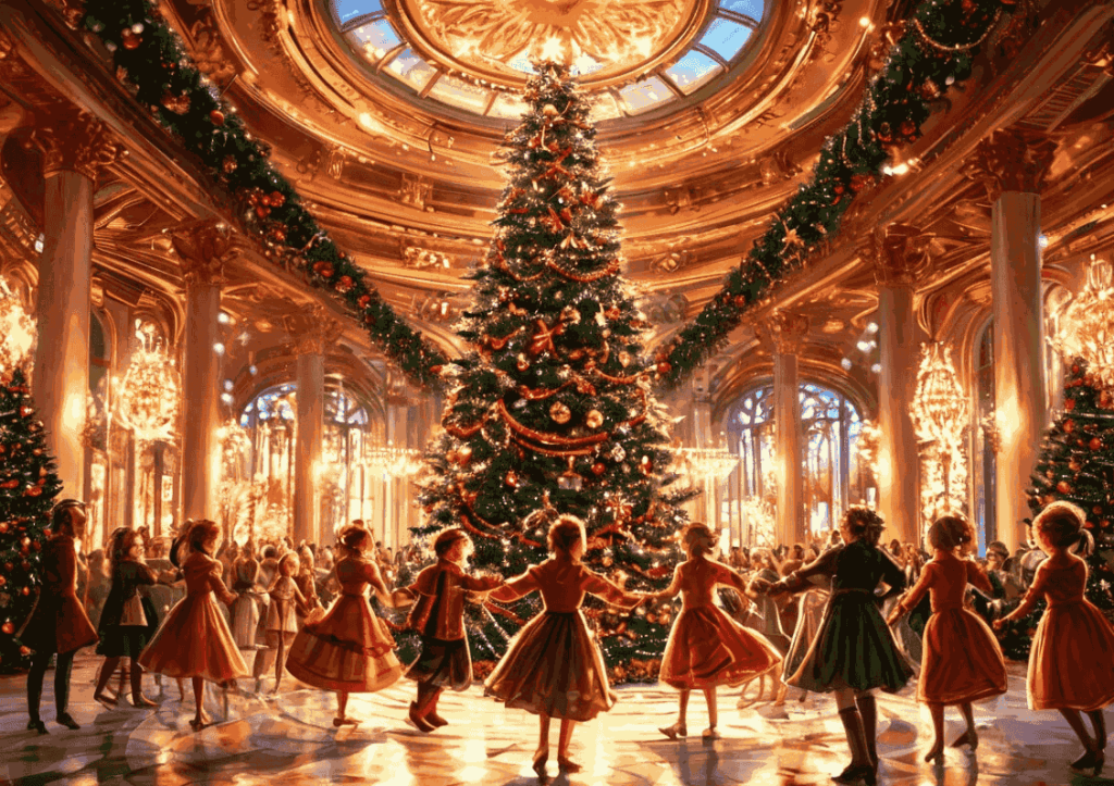 Хоровод деток возле новогодней ёлки.png