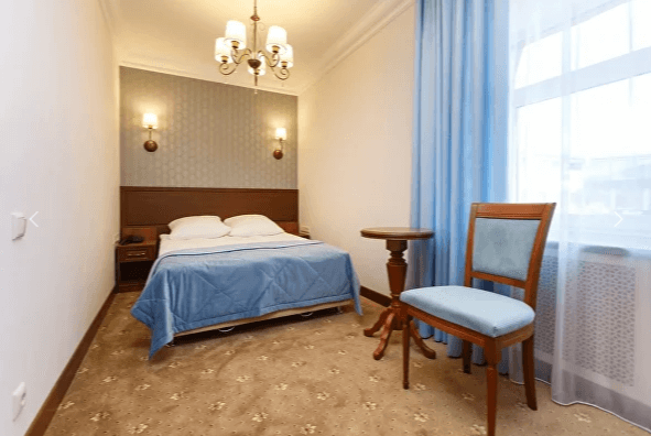 Гостиница Северная, Петрозаводск вид номера с двуспальной кроватью.png