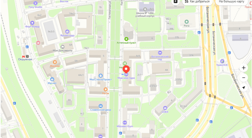 Отель Максима Заря, Москва на карте.png Отель Максима Заря, Москва на карте.png