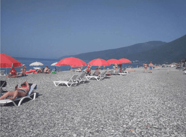 Гагры , пляж.png Гагры , пляж.png