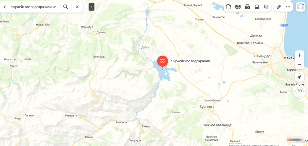 Чиркейское водохранилище на карте.png
