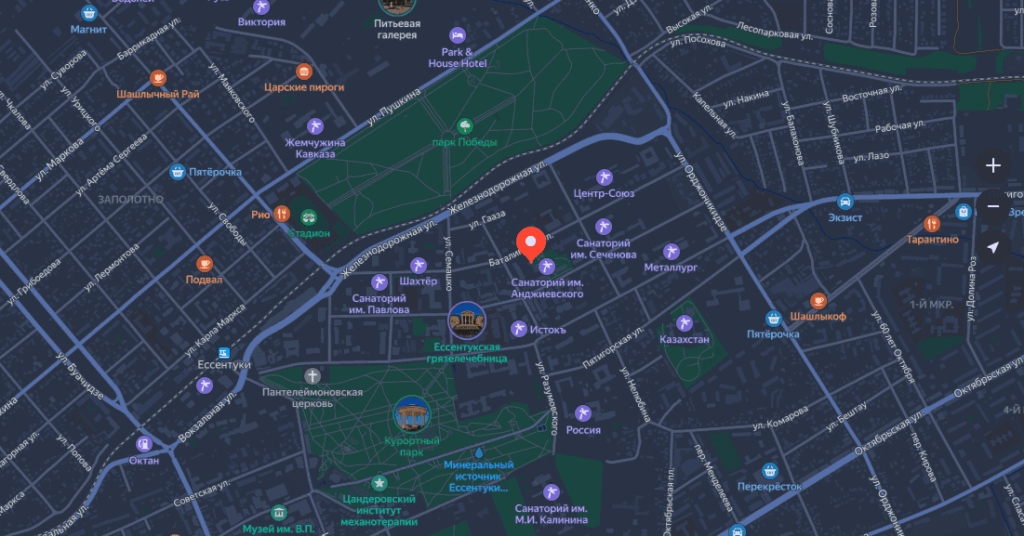 Санаторий имени Анджиевского, город Ессентуки на карте.png