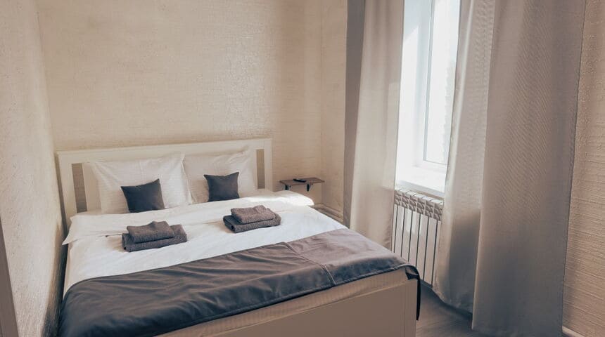 Гостиница Морриса в Сортавале- номер с двуспальной кроватью.jpg