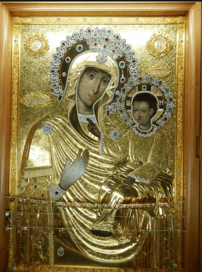 Барколабовская икона Божьей Матери в монастыре.png